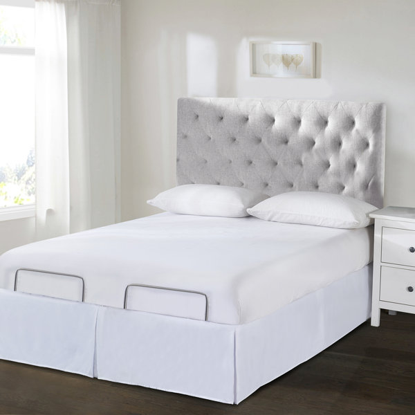 Fresh Ideas Bed Maker's Adjustable Bed WrapAround Tailored 15" Bed Skirt & Reviews Wayfair